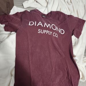 Diamond Supply Co. T-Shirts (Maroon, Yellow & Black;All Size Small; New W/ Tags)